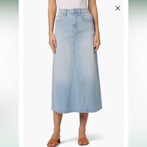 Joe’s Denim Midi Skirt in Blue Margo NWT